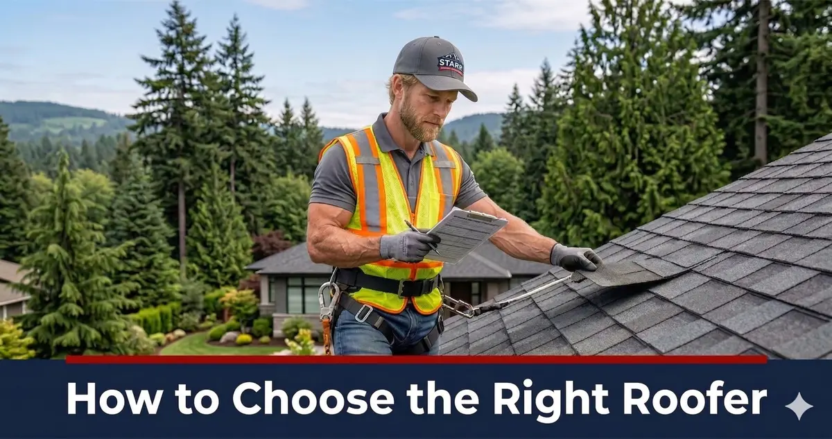 How to Choose the Right Roofing Contractor in Washington State (Without Getting Burned)