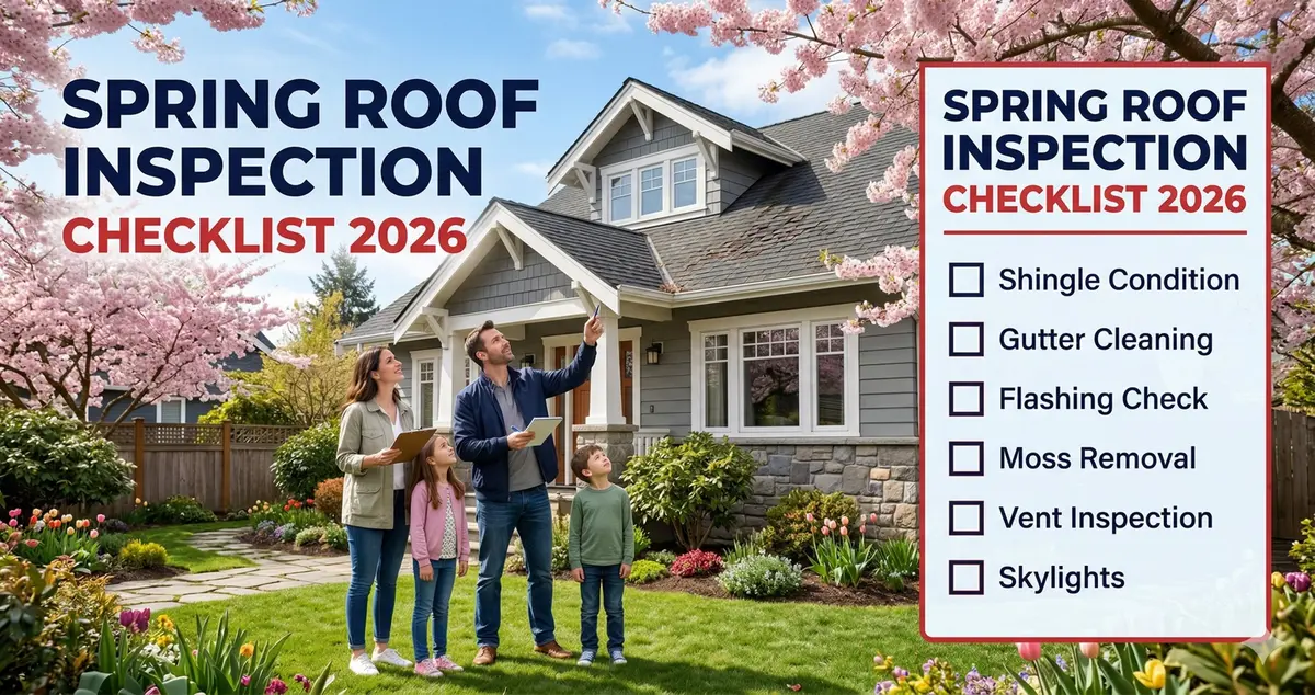Spring Roof Inspection Checklist for Pacific Northwest Homeowners (2026)