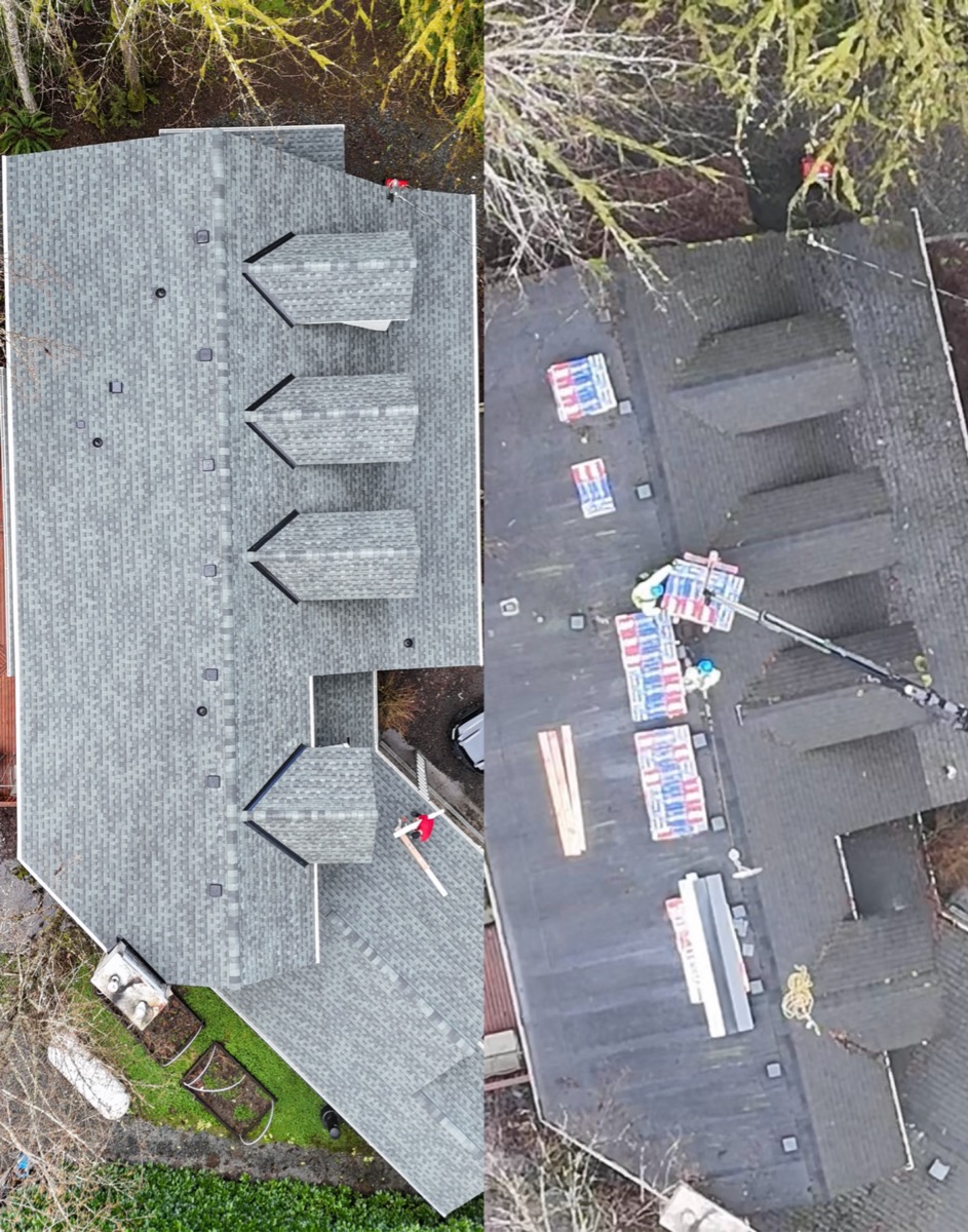 Roof Replacement with Dormer Detail