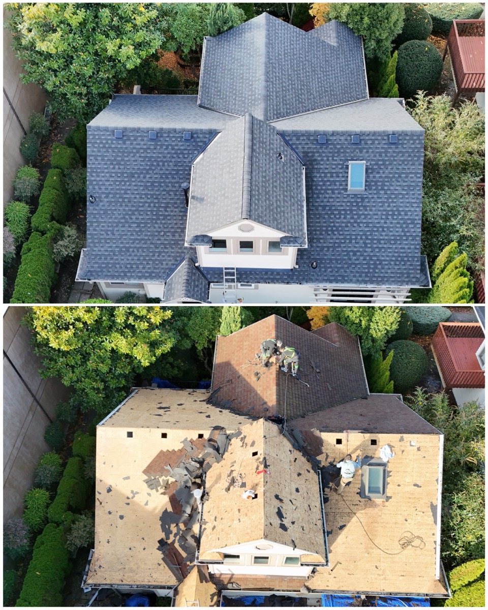 Full Roof Tear-Off & Shingle Replacement