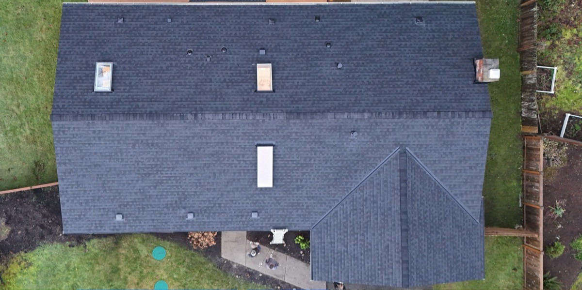 Roof tear-off and skylight installation in Woodinville WA