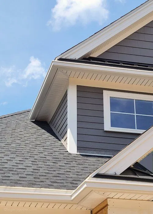 Emergency gutter repair team responding to water damage