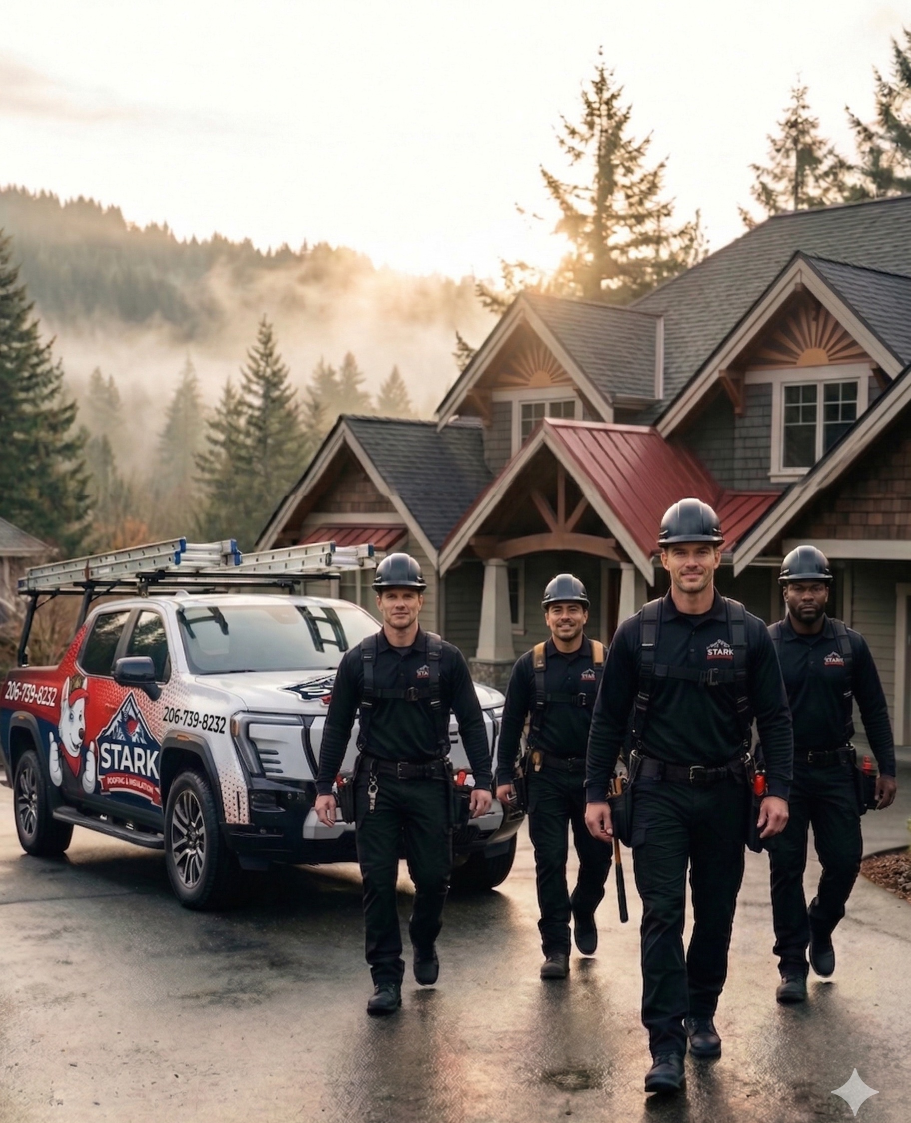 Pacific Northwest craftsman home with quality shingle roof
