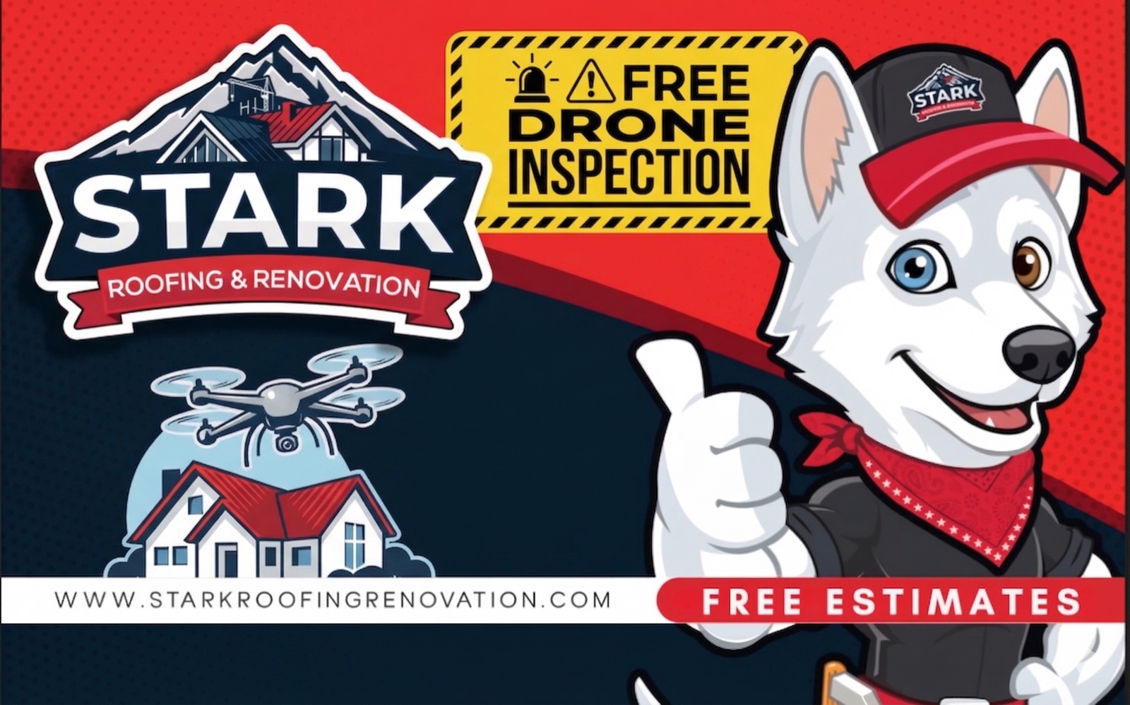 Stark Roofing & Renovation — Free drone inspection, free estimates